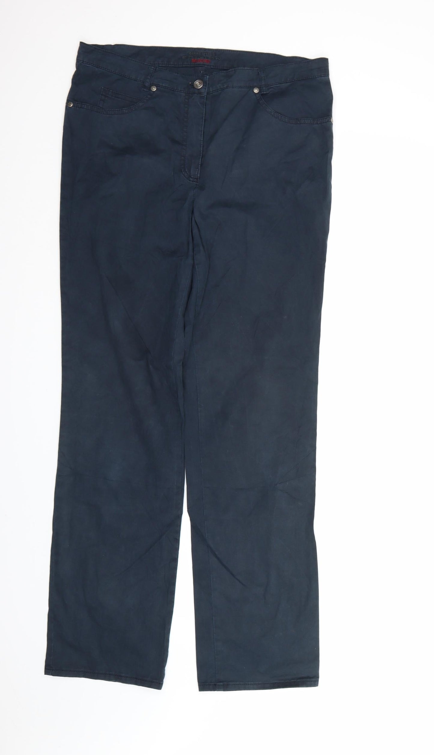 Gerry Weber Womens Blue   Chino Trousers Size 16 L33 in