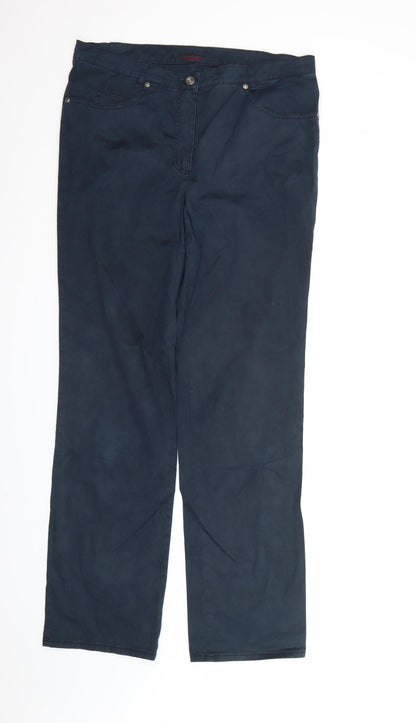Gerry Weber Womens Blue   Chino Trousers Size 16 L33 in