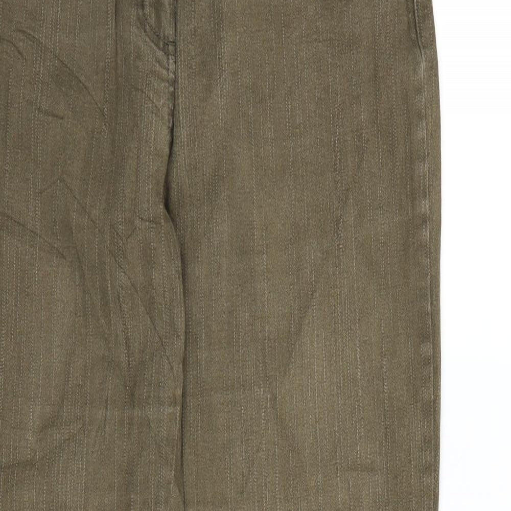 Vunic Womens Green  Denim Bootcut Jeans Size 32 L32 in