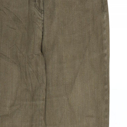 Vunic Womens Green  Denim Bootcut Jeans Size 32 L32 in