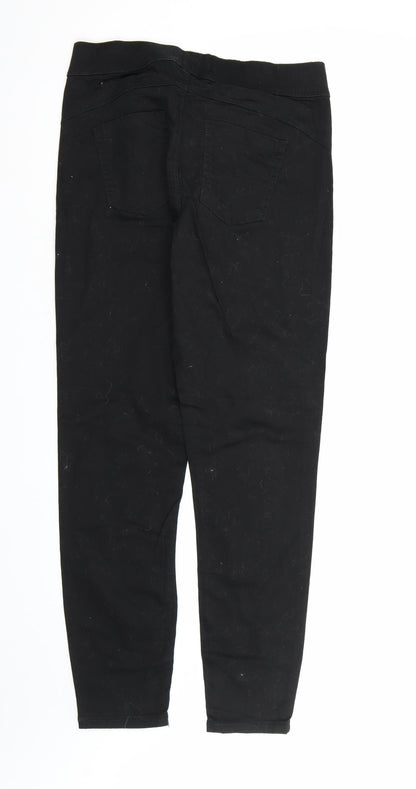 Denim & Co. Womens Black  Denim Jegging Jeans Size 14 L28 in