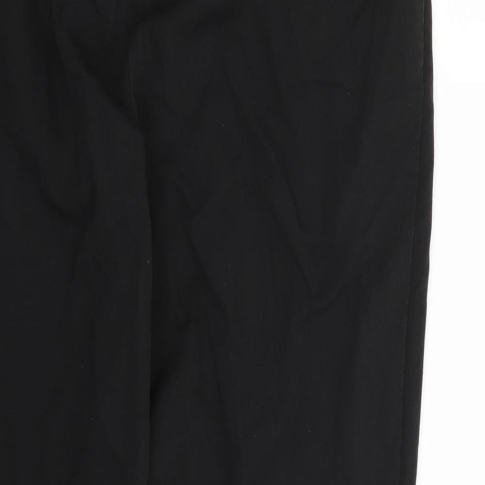 Womens UK Size 12 Warehouse Regular Fit Dress Pants Black Trousers