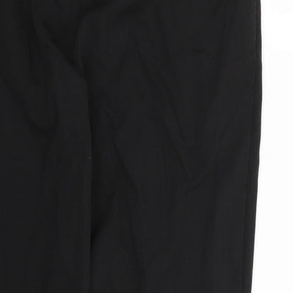 Womens UK Size 12 Warehouse Regular Fit Dress Pants Black Trousers
