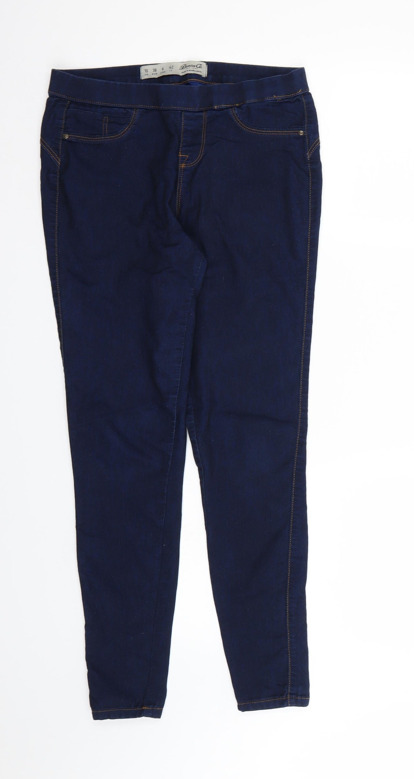 Denim & Co. Womens Blue  Denim Jegging Jeans Size 10 L28 in