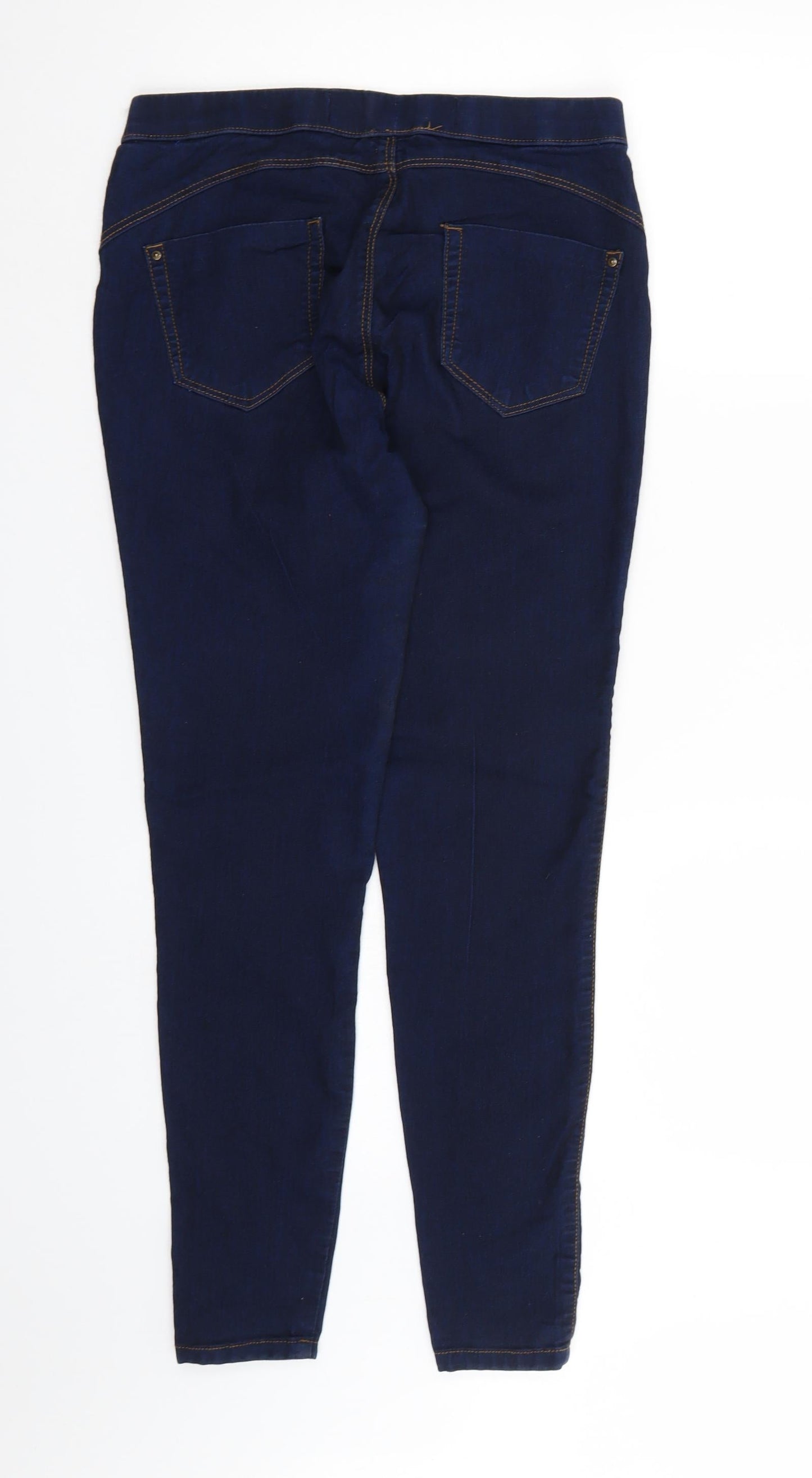 Denim & Co. Womens Blue  Denim Jegging Jeans Size 10 L28 in