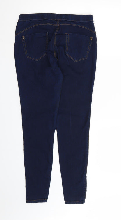 Denim & Co. Womens Blue  Denim Jegging Jeans Size 10 L28 in