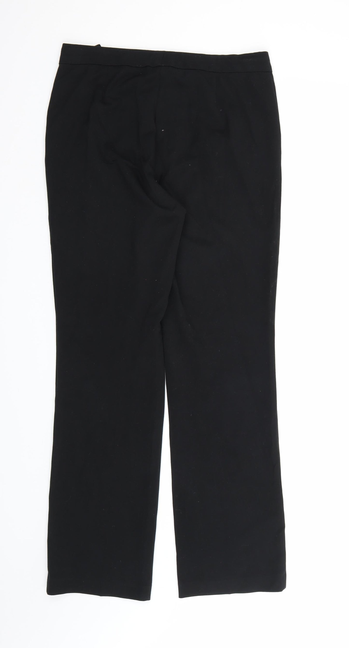 Womens UK Size 10 Marks and Spencer Regular Fit Dress Pants Black Trousers