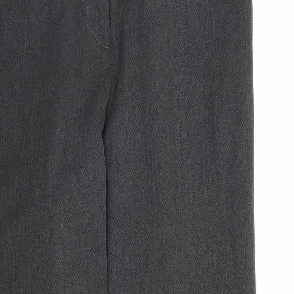 Marks and Spencer Womens Grey  Rayon Dress Pants Trousers Size 10 L28 in