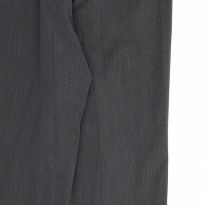 Marks and Spencer Womens Grey  Rayon Dress Pants Trousers Size 10 L28 in