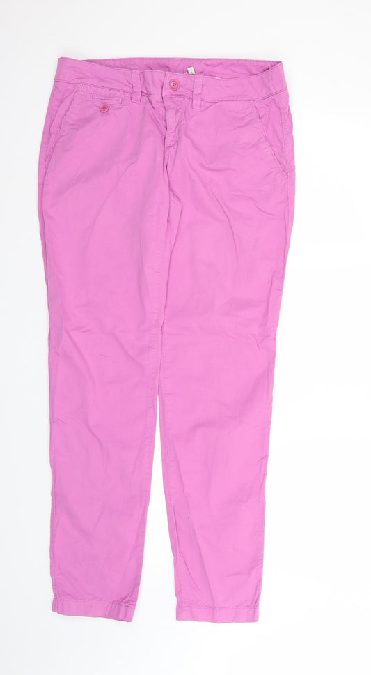 ESPIRIT Womens Purple   Chino Trousers Size 12 L32 in