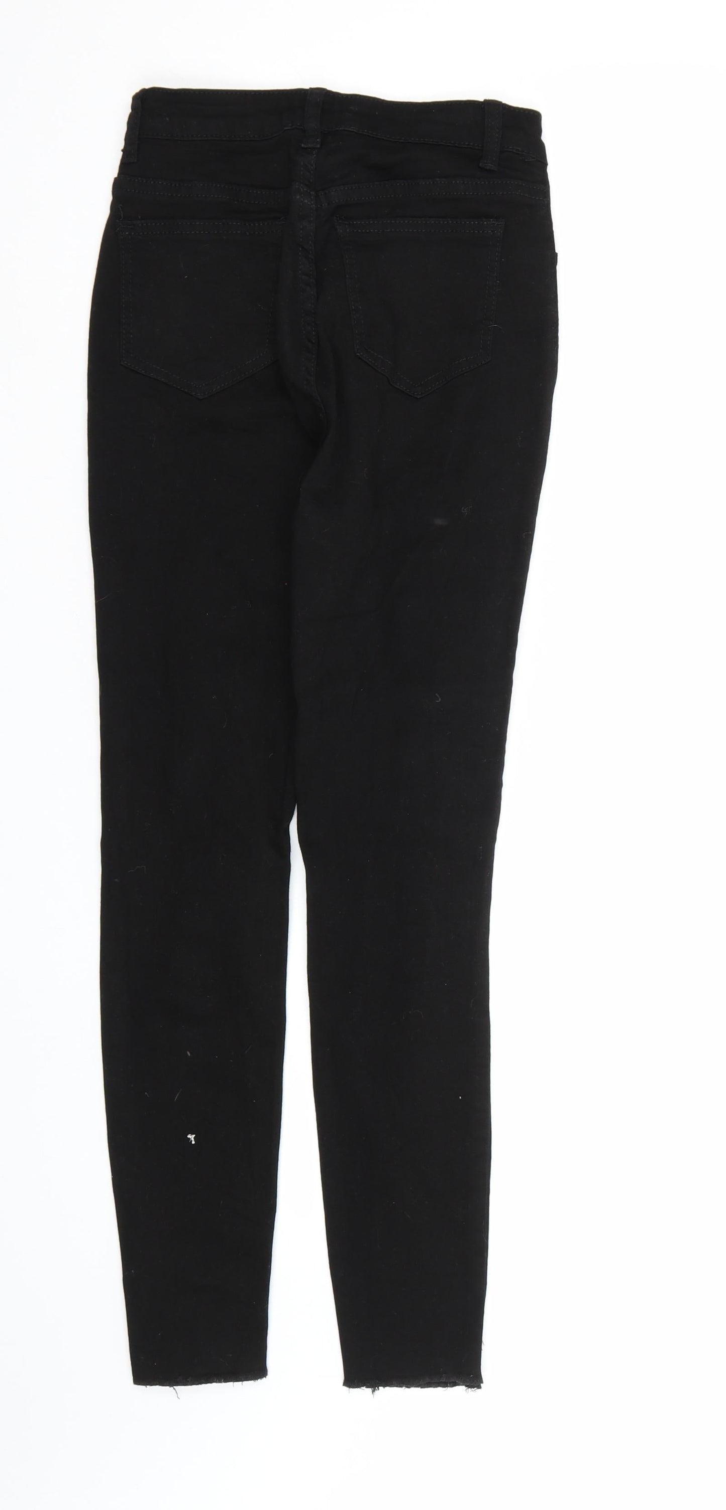 Womens UK Size M SHIEN Regular Fit Skinny Black Jeans