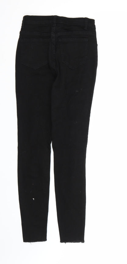 Womens UK Size M SHIEN Regular Fit Skinny Black Jeans