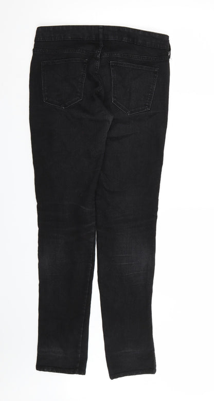 Womens UK Size 32 in Preworn Regular Fit Straight Black Jeans