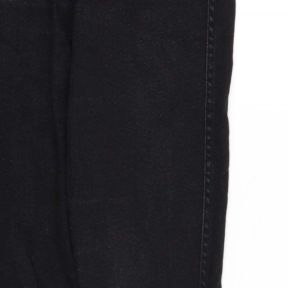 Womens UK Size 32 in Preworn Regular Fit Straight Black Jeans