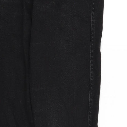 Womens UK Size 32 in Preworn Regular Fit Straight Black Jeans