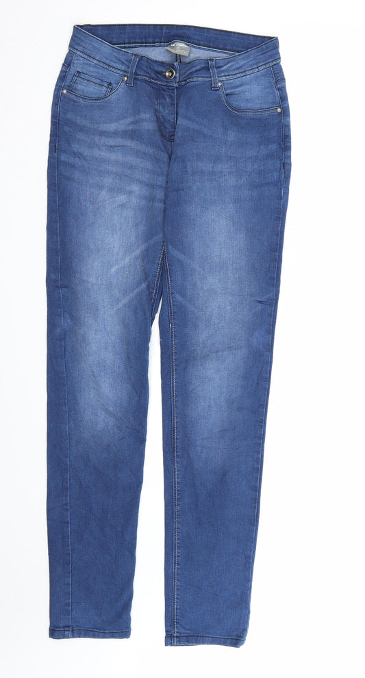 Womens UK Size 8 Up Fashion Regular Fit Straight Blue Jeans
