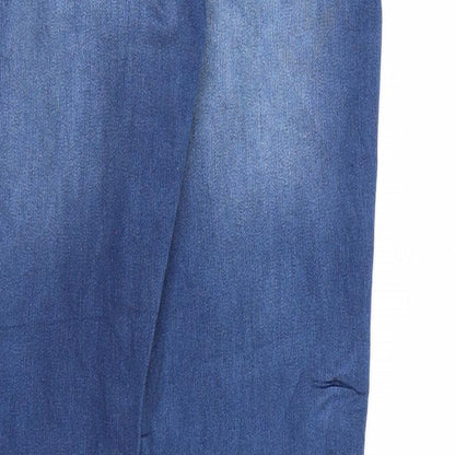 Womens UK Size 8 Up Fashion Regular Fit Straight Blue Jeans