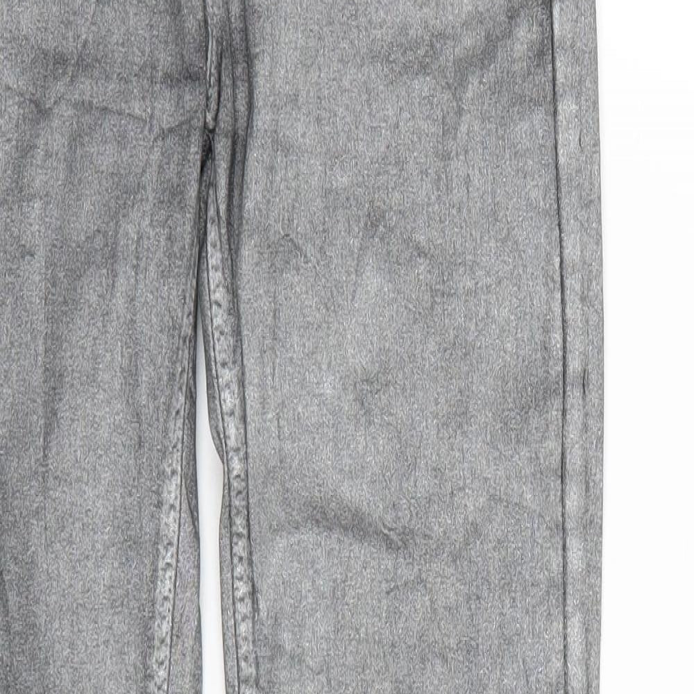 Zara Basic Womens Silver  Denim Skinny Jeans Size 6 L29 in