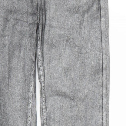 Zara Basic Womens Silver  Denim Skinny Jeans Size 6 L29 in