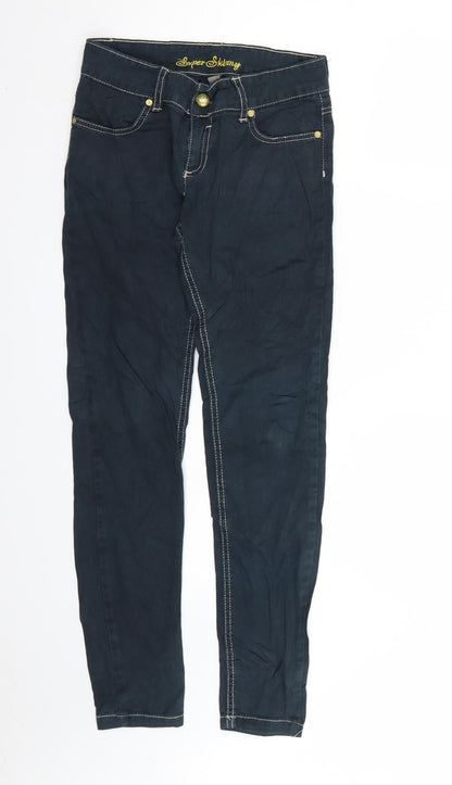 Denim & Co. Womens Blue  Denim Skinny Jeans Size 8 L30 in