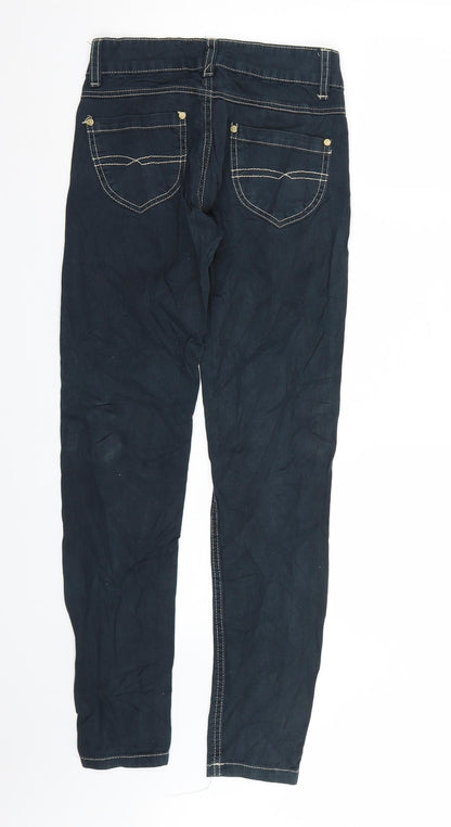 Denim & Co. Womens Blue  Denim Skinny Jeans Size 8 L30 in