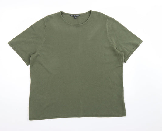 Bonmarché Womens Green  Knit Pullover Jumper Size 20