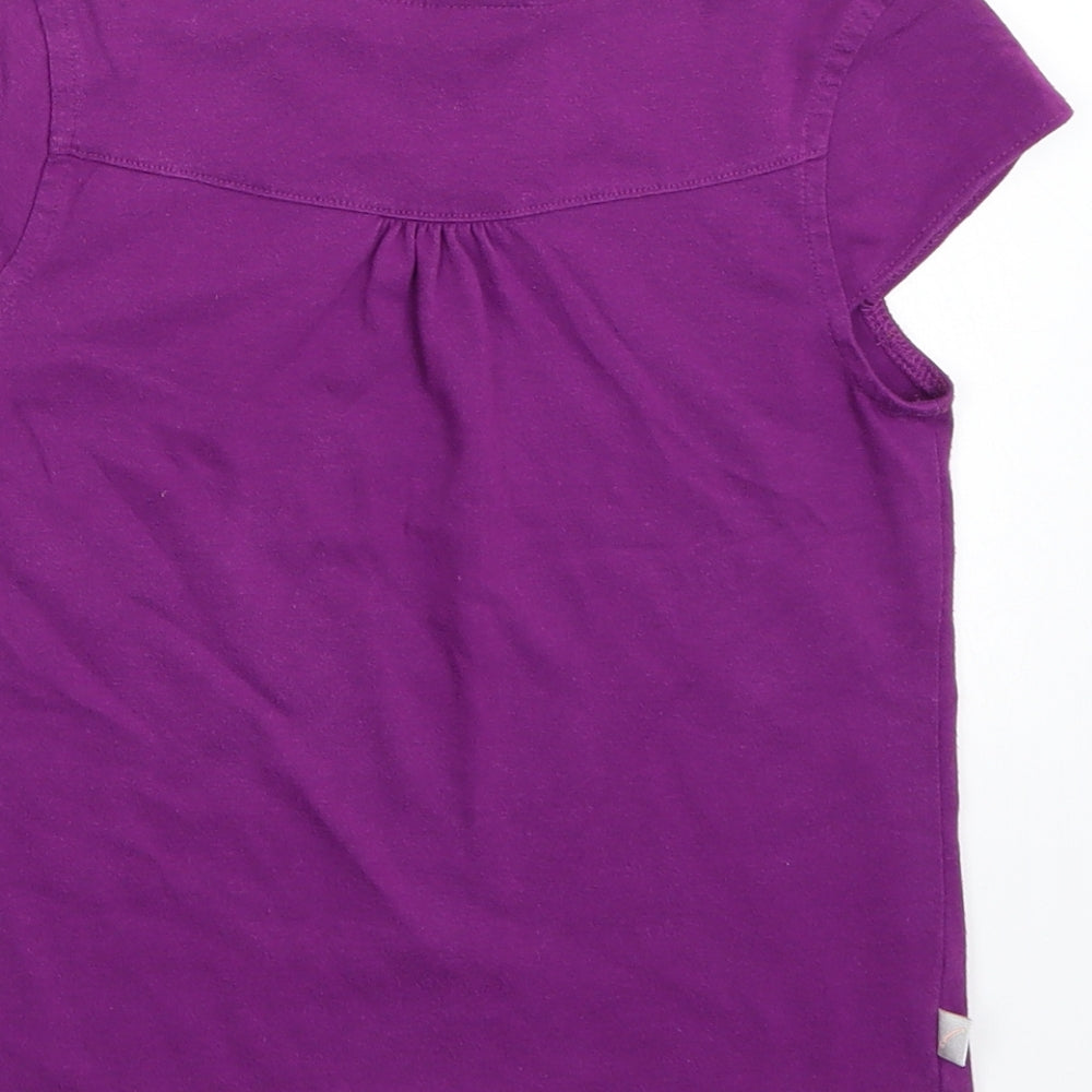 LA Gear Girls Purple   Basic T-Shirt Size 7-8 Years