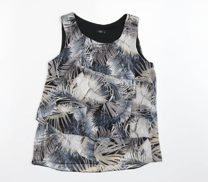 Womens UK Size 8 M&Co Blue Basic Tank