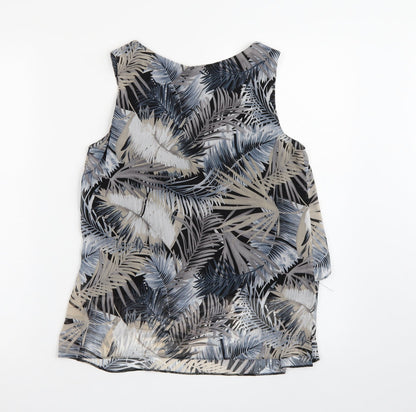 Womens UK Size 8 M&Co Blue Basic Tank