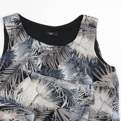 Womens UK Size 8 M&Co Blue Basic Tank