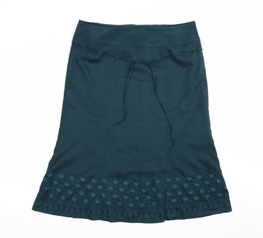 Marks and Spencer Womens Green   A-Line Skirt Size 38 in
