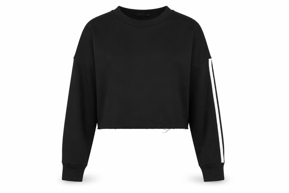 Womens UK Size 16 Boohoo Black Pullover Sweatshirt