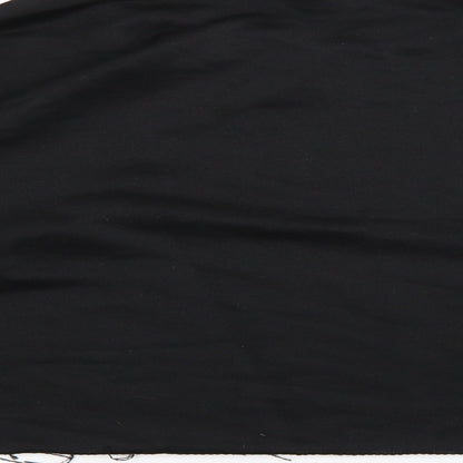 Boohoo Womens Black  Jersey Pullover Sweatshirt Size 16