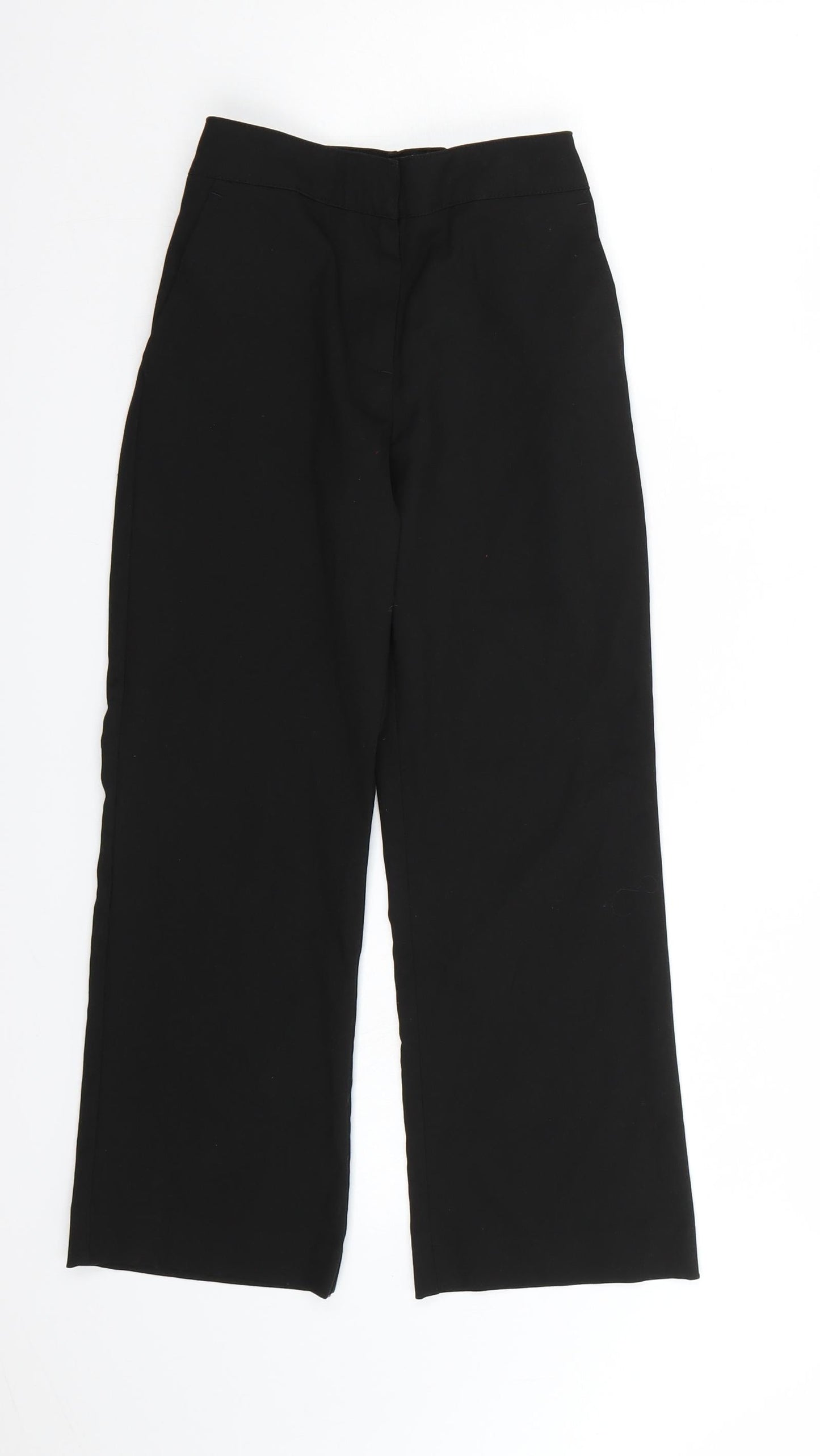 Top Class Boys Black  Rayon Dress Pants Trousers Size 9 Years - School Trousers