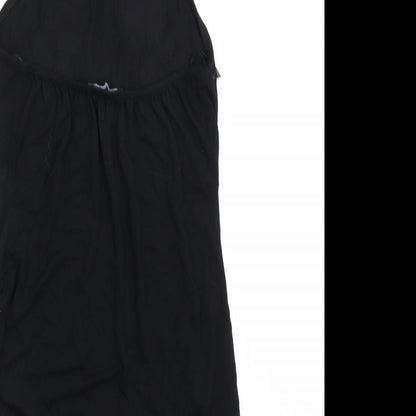 Select Womens Black Floral  Bodysuit One-Piece Size 12