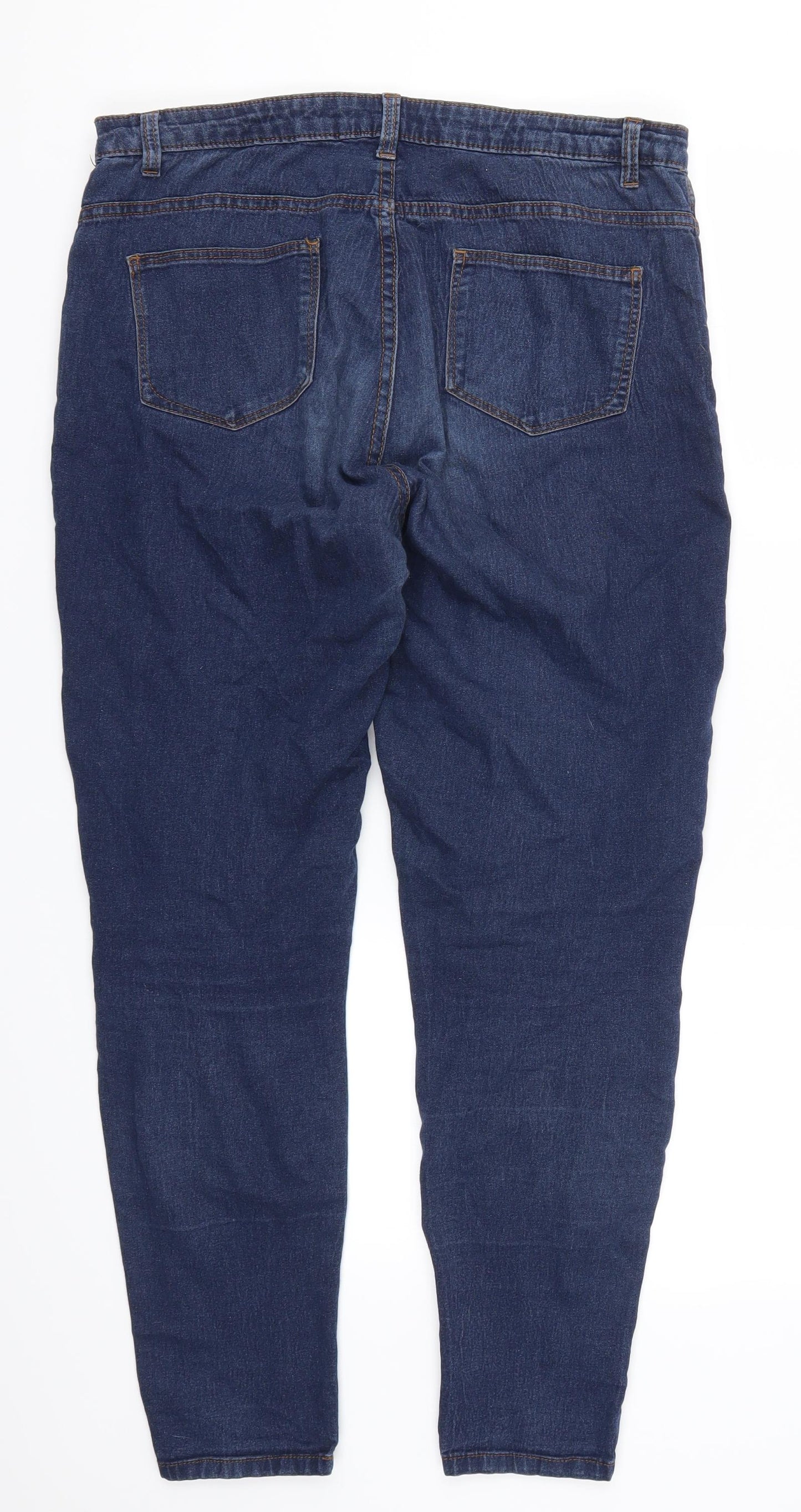 Denim Co Womens Blue  Denim Straight Jeans Size 14 L28 in