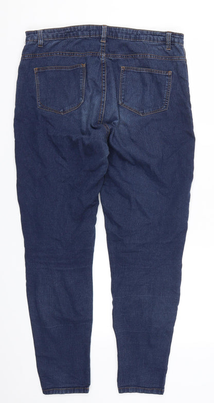 Denim Co Womens Blue  Denim Straight Jeans Size 14 L28 in