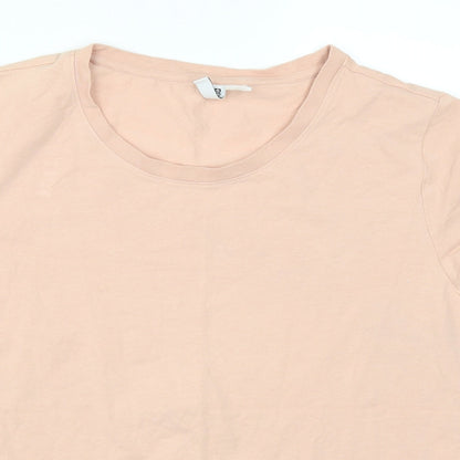 Womens UK Size L H&M Pink Basic T-Shirt