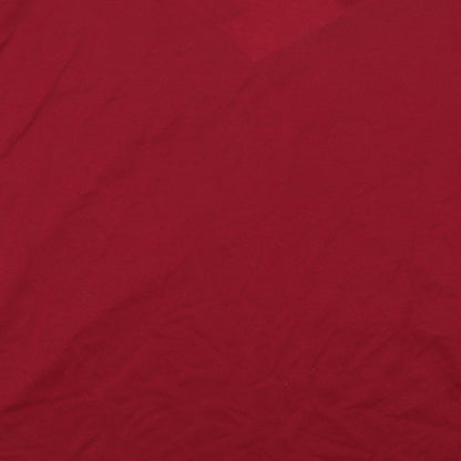 Womens UK Size XL Lucky Red Basic T-Shirt