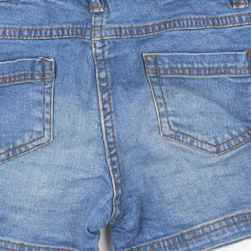 Minoti Girls Blue  Denim Mom Shorts Size 5-6 Years