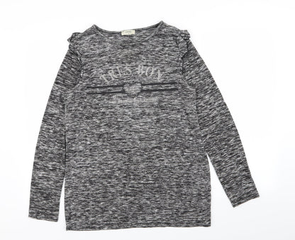 Papaya Womens Grey   Basic T-Shirt Size 14