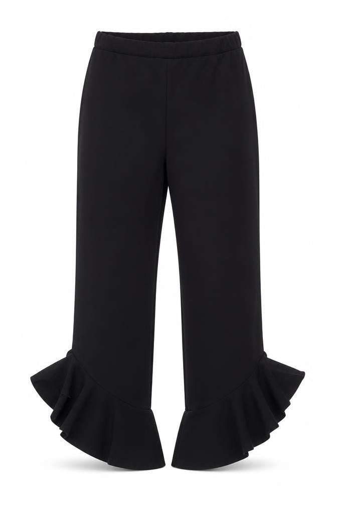 Womens UK Size 10 Quiz Regular Fit  Black Trousers
