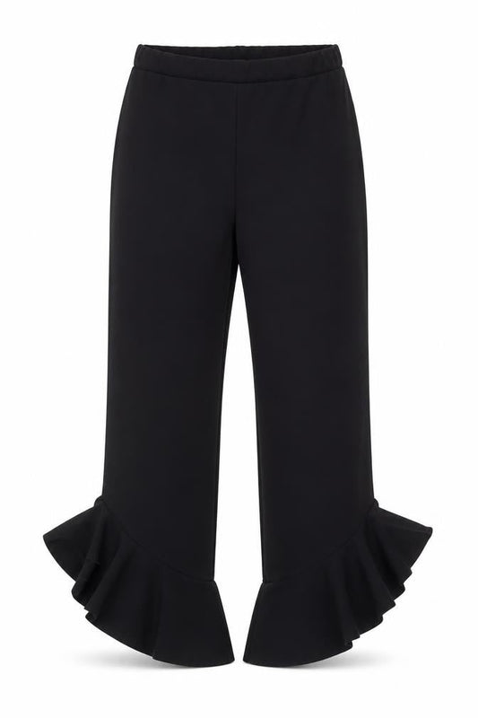 Womens UK Size 10 Quiz Regular Fit  Black Trousers