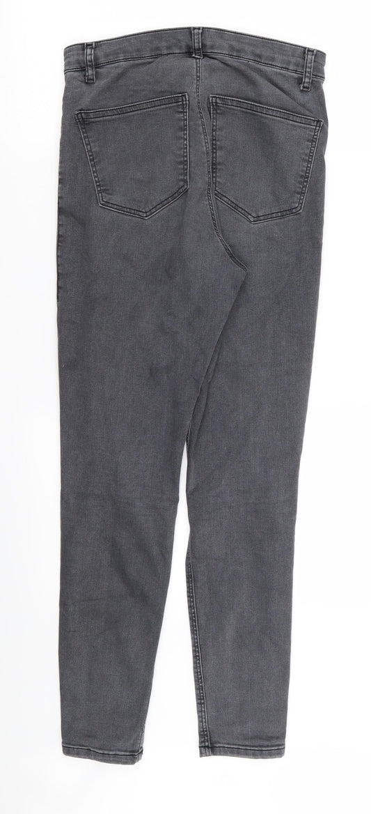 Topshop Womens Grey   Skinny Jeans Size 30 in L30 in