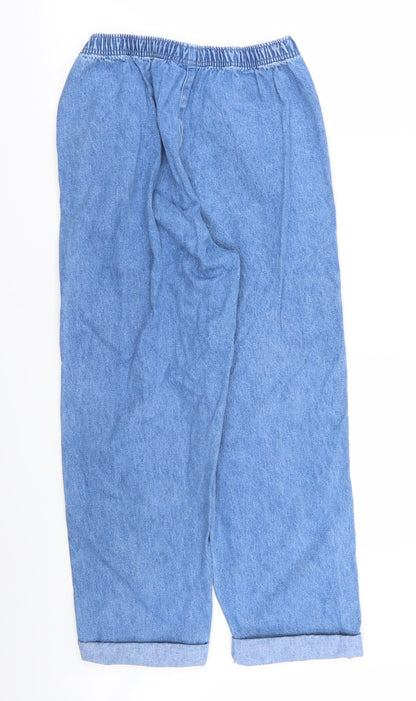 Classic Elements Womens Black  Denim Straight Jeans Size 6 L24 in - Stretch waistband