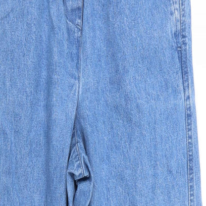 Classic Elements Womens Black  Denim Straight Jeans Size 6 L24 in - Stretch waistband