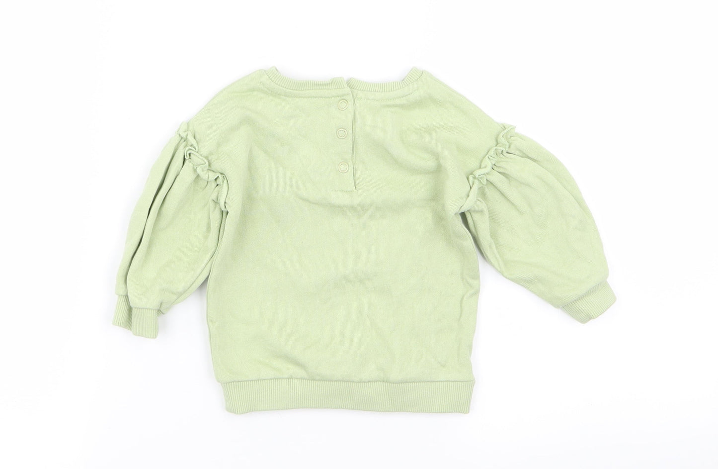 Asda George Girls Green   Pullover Jumper Size 3-6 Months