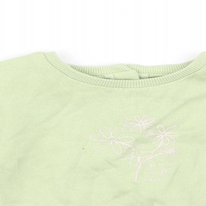 Asda George Girls Green   Pullover Jumper Size 3-6 Months