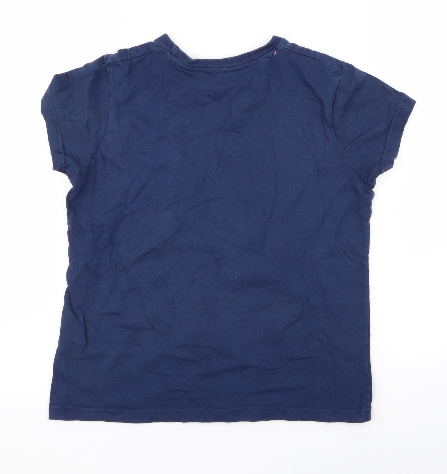 LILY AND DAN Girls Blue Solid  Top Pyjama Top Size 9-10 Years