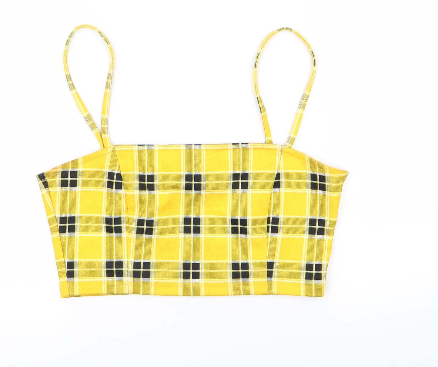 Womens UK Size S H&M Yellow Camisole Tank